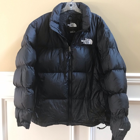 solid nuptse insulated puffer down jacket